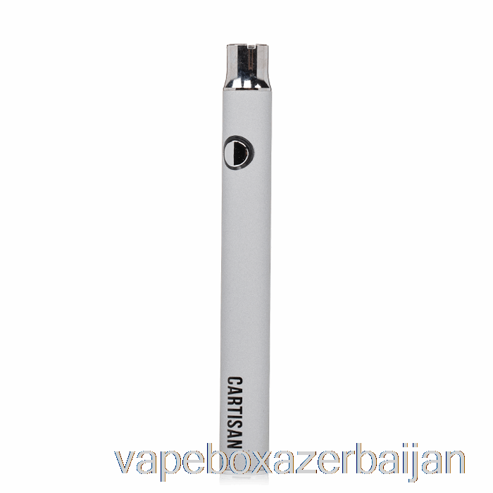 Vape Azerbaijan Cartisan Button VV 400 510 Battery Silver